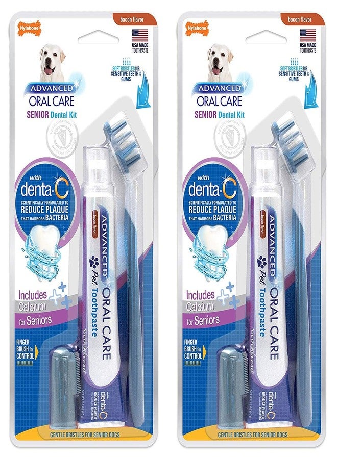 Nylabone Advanced Oral Care Senior Dog Dental Kit Small Dog - Image 1